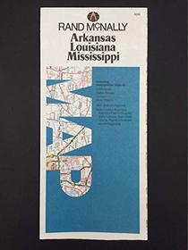 Arkansas, Louisiana, Mississippi, Map: Including Metropolitan Maps of Little Rock, Baton Rouge, Jackson, New Orleans ...