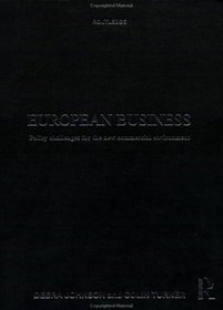 European Business : Policy Challenges for the New Commercial Environment