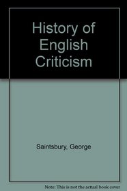 A History Of English Criticism