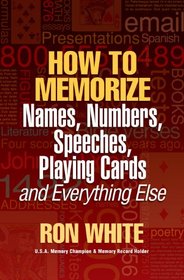 How To Memorize Names, Numbers, Speeches, Playing Cards and Everything Else