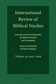 International Review of Biblical Studies, Volume 54 (2007-2008)