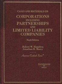 Cases on Corporations Including Partnerships and Limited Liability Companies (American Casebook Series) (American Casebook Series)
