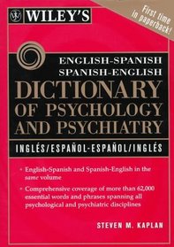 Wiley's English-Spanish Spanish-English Dictionary of Psychology and Psychiatry