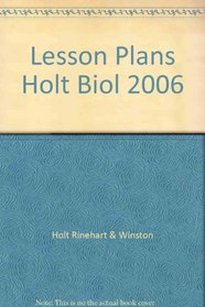 Lesson Plans for Holt Biology