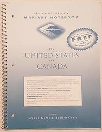 Student Study Map Art Notebook To Accompany The United States And Canada: The Land And The People