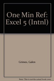 One Min Ref: Excel 5 (Intnl)