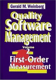 Quality Software Management: First-Order Measurement (Quality Software Management)