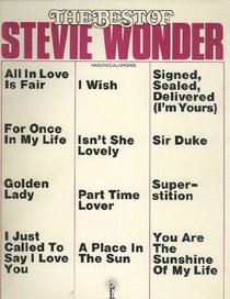 The Best of Stevie Wonder: Piano/Vocal/Chords
