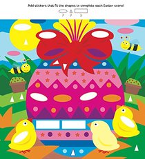 Easter Excitement: A Colorful Sticker Shapes Book (Gommettes)