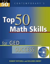 Top 50 Math Skills for GED Success - Student Text with CD-ROM (Contemporary's Top 50)