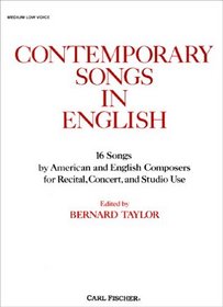 Contemporary Songs in English, Medium Low Voice