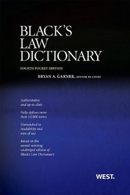 Black's Law Dictionary, Pocket Edition, 4th