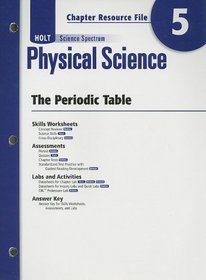 Holt Science Spectrum Physical Science Chapter 5 Resource File: The Periodic Table