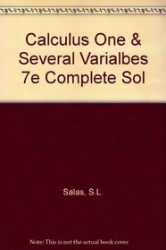 Calculus One  Several Varialbes 7e Complete Sol