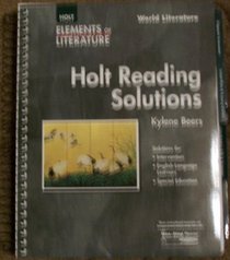 Holt Reading Solutions World Literature (Elements of Literature)