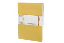 Moleskine Volant Notebook (Set of 2 ), Extra Large, Plain, Orange Yellow, Cadmium Orange, Soft Cover (7.5 x 10)