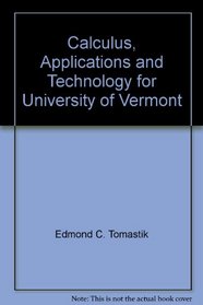 Calculus, Applications and Technology for University of Vermont