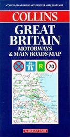 Great Britain Motorways  Main Roads Map