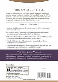 The KJV Study Bible - Large Print [Violet Floret] (King James Bible)