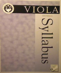 Viola Syllabus, 2002 Edition (Official Syllabi of The Royal Conservatory of Music)