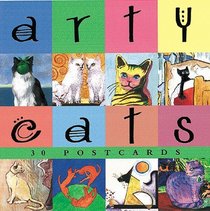 Arty Cats Postcard Book