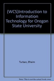 (WCS)Introduction to Information Technology for Oregon State University
