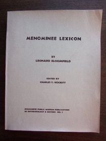 Menominee Lexicon
