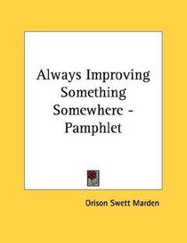 Always Improving Something Somewhere - Pamphlet