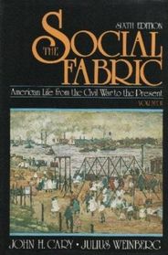 Social Fabric: American Life from the Civil War to the Present