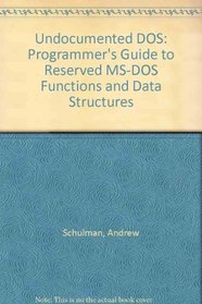 Undocumented DOS: Programmer's Guide to Reserved MS-DOS Functions and Data Structures