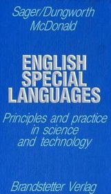 English Special Languages: Principles and Practice in Science and Technology