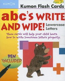 ABC's Write and Wipe Lowercase Letters (Kumon Flash Cards)