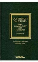 Oosterhoff on Trusts: Text, Commentary and Materials