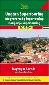 Hungary Super Touring Atlas (English, French, Italian and German Edition)