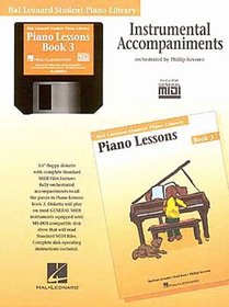 Piano Lessons Book 3 - GM Disk: Hal Leonard Student Piano Library