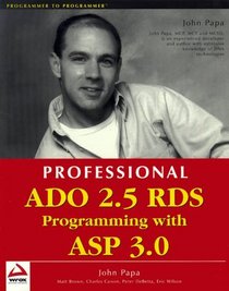 Professional ADO 2.5 RDS Programming with ASP 3.0