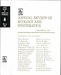 Annual Review of Ecology and Systematics: 1983 (Annual Review of Ecology, Evolution, and Systematics)