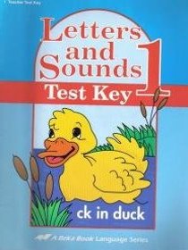 Abeka Letters and Sounds Test Key Grade 1 Teacher book