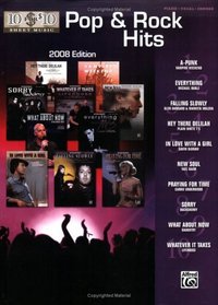 10 for 10 Sheet Music Pop & Rock Hits 2008 Edition: Piano/Vocal/Chords