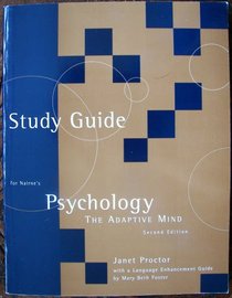 Study Guide for Psychology: The Adaptive Mind