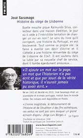 Histoire Du Si'ge de Lisbonne (English and French Edition)
