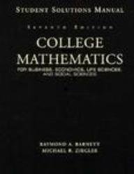 College Math for Business, Life Sciences  Social Sciences