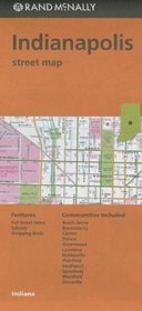Folded Map Indianapolis Streets in