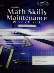 Math Connects: Concepts, Skills, and Problems Solving, Course 2, Math Skills Maintenance Workbook, Teacher Edition