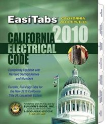 EasiTabs - 2010 California Electrical Code. Title 24 Part 3 Looseleaf Tabs