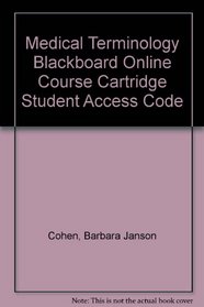 Medical Terminology Blackboard Online Course Cartridge Student Access Code