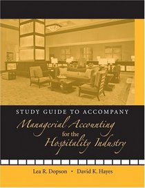 Managerial Accounting for the Hospitality Industry, Study Guide