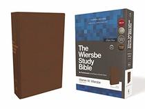 NKJV, Wiersbe Study Bible, Genuine Leather, Brown, Red Letter Edition, Comfort Print: Be Transformed by the Power of God's Word
