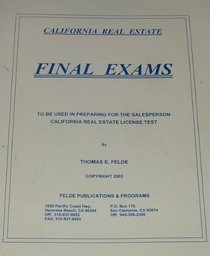 California Real Estate Final Exams