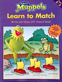 Learn to Match Write On/wipe Off Stencil Book